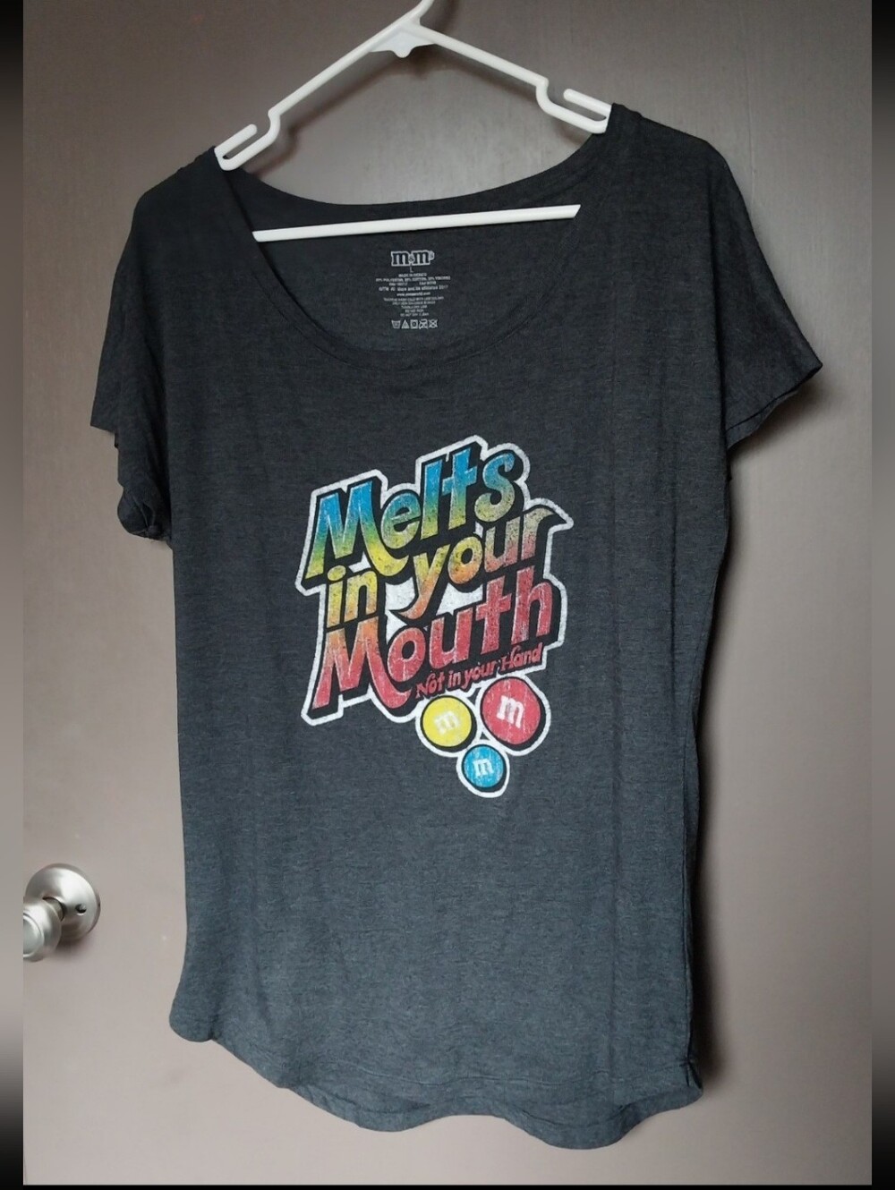 M&M's 'Melts in your Mouth' graphic t-shirt